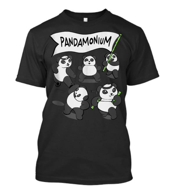 Pandamonium Dancing Bear Panda Group T-Shirt