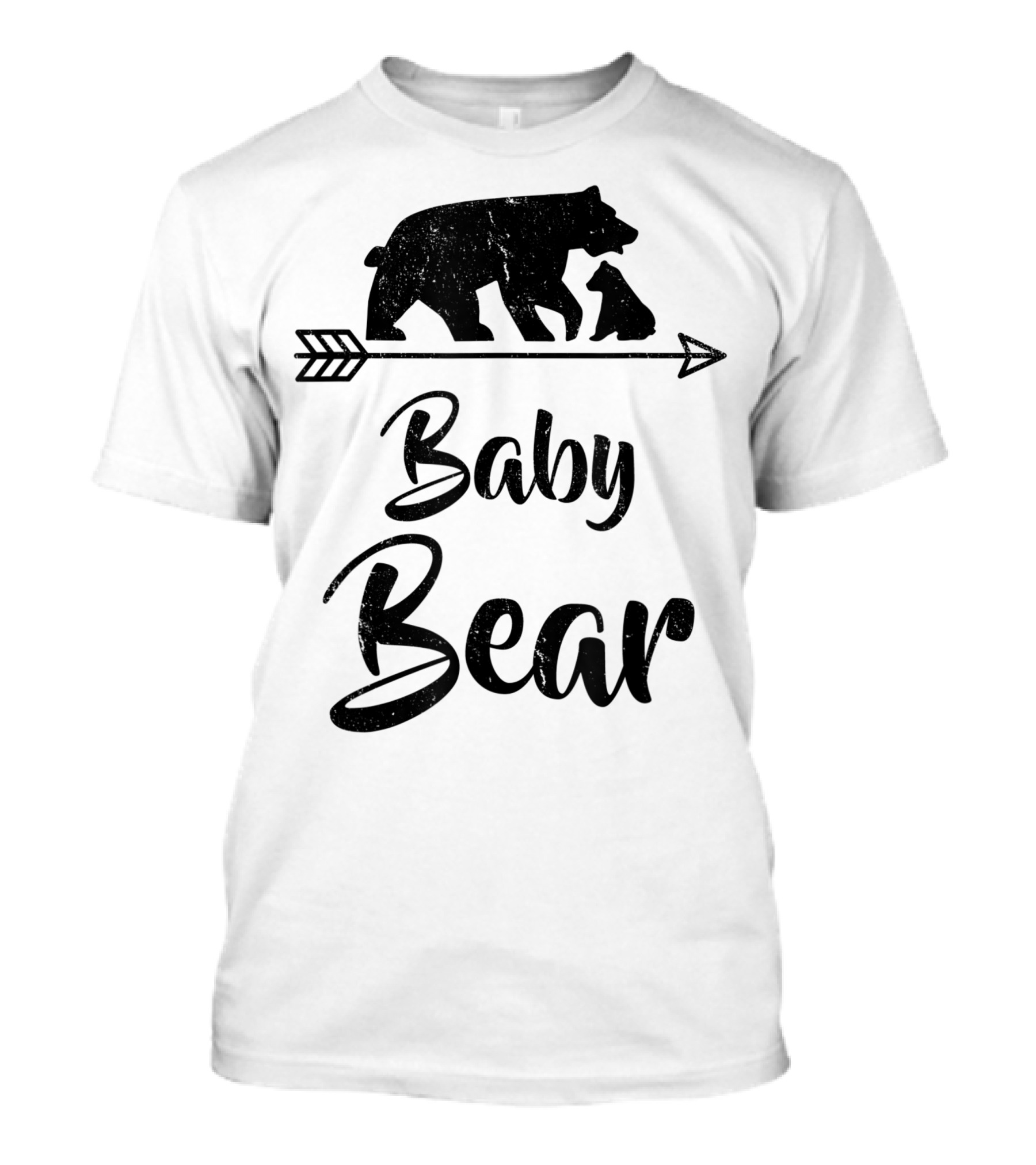 Baby Bear Arrow Silhouette With Mother And Cub T-Shirt