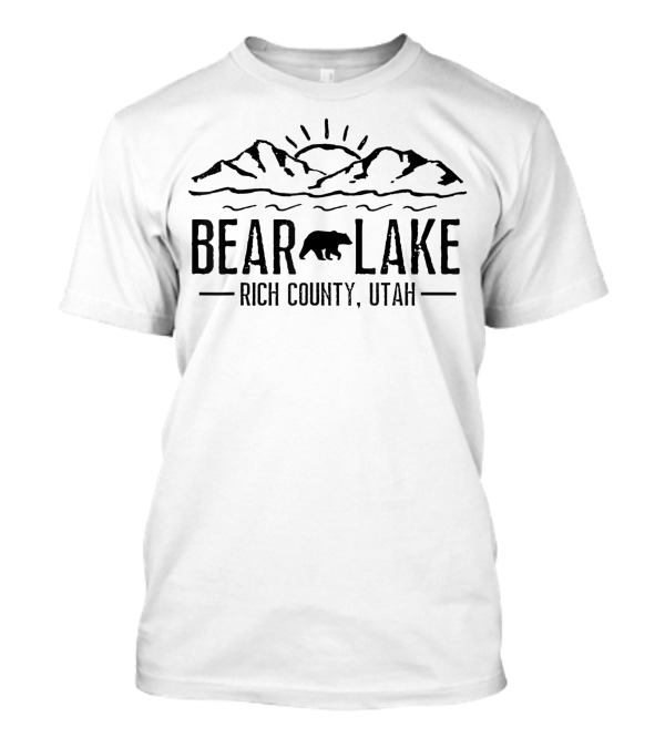 Bear Lake Rich County Utah Mountain Adventure Skiing Hiking Fishing Boating T-Shirt