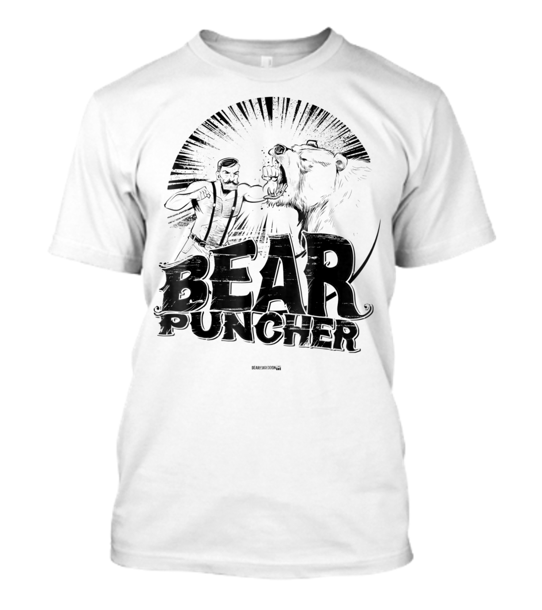 Bear Puncher Vintage Fisticuffs Showdown T-Shirt