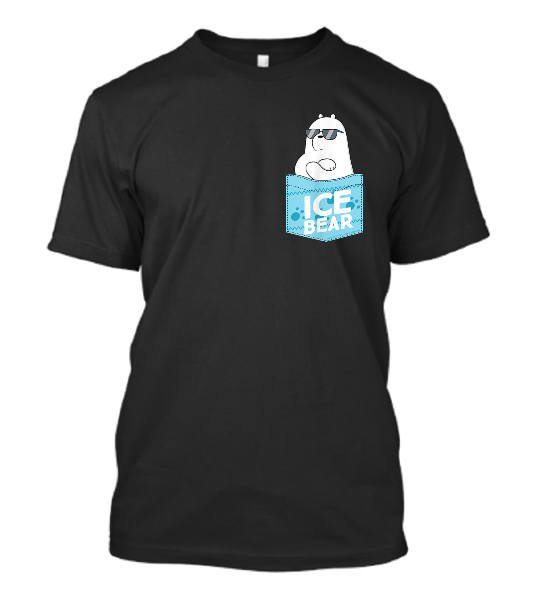 Cn We Bare Bears Ice Bear Pocket Sunglasses T-Shirt