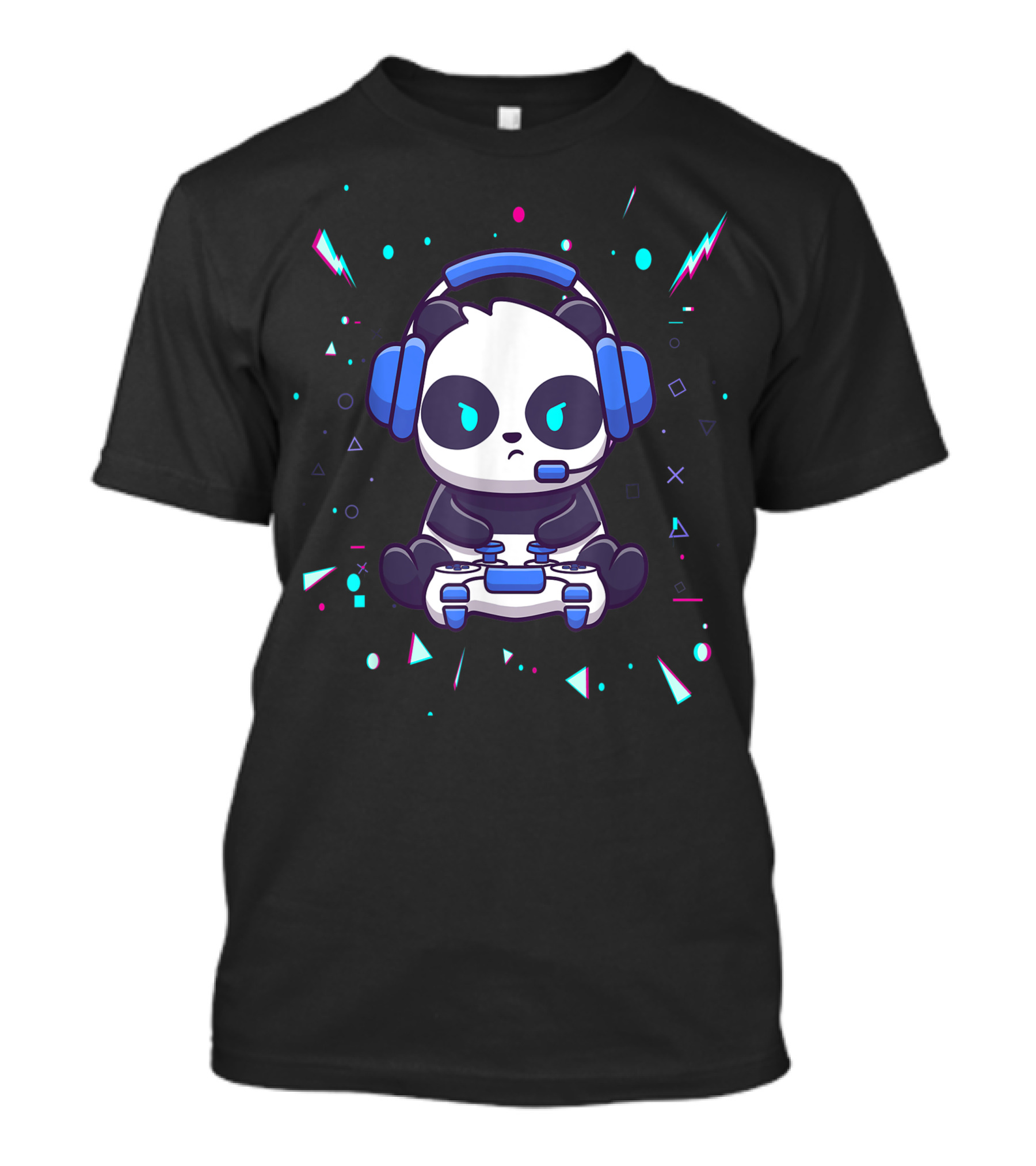 Cool Gaming Panda Gamer Nerds Video Game Computer PC T-Shirt