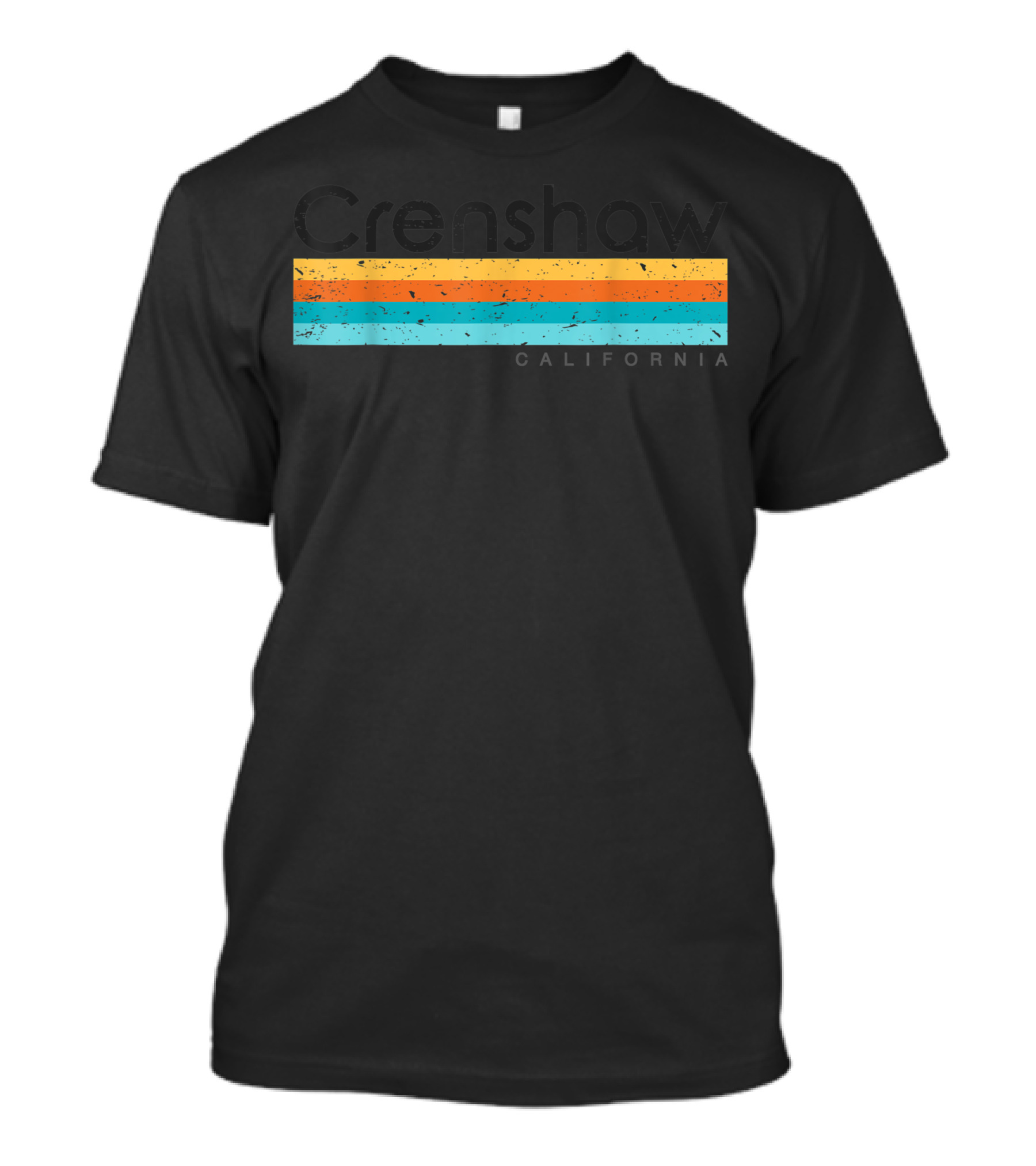Crenshaw California Retro Stripes T-Shirt