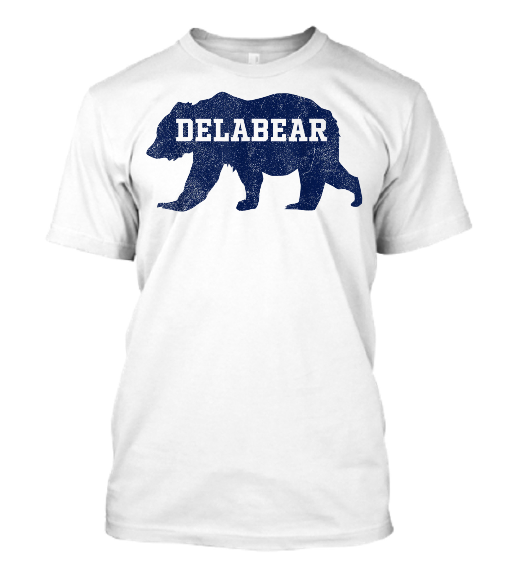 Delabear Bear Silhouette Delaware Delco Running T-Shirt