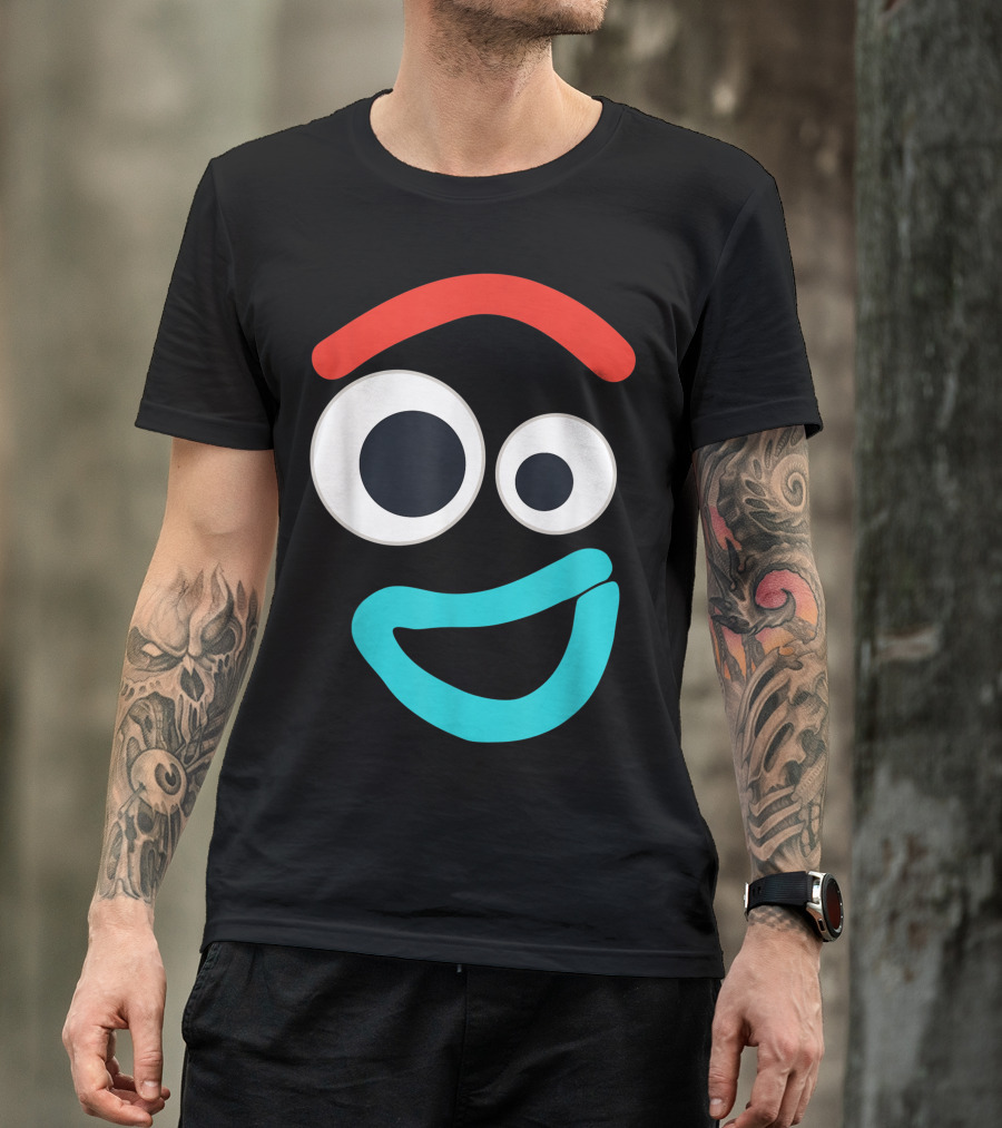 Disney Pixar Toy Story 4 Forky Face Vibrant Expression T-Shirt
