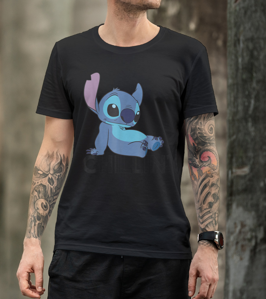 Disney Lilo And Stitch Chillin' Stitch Relaxation T-Shirt