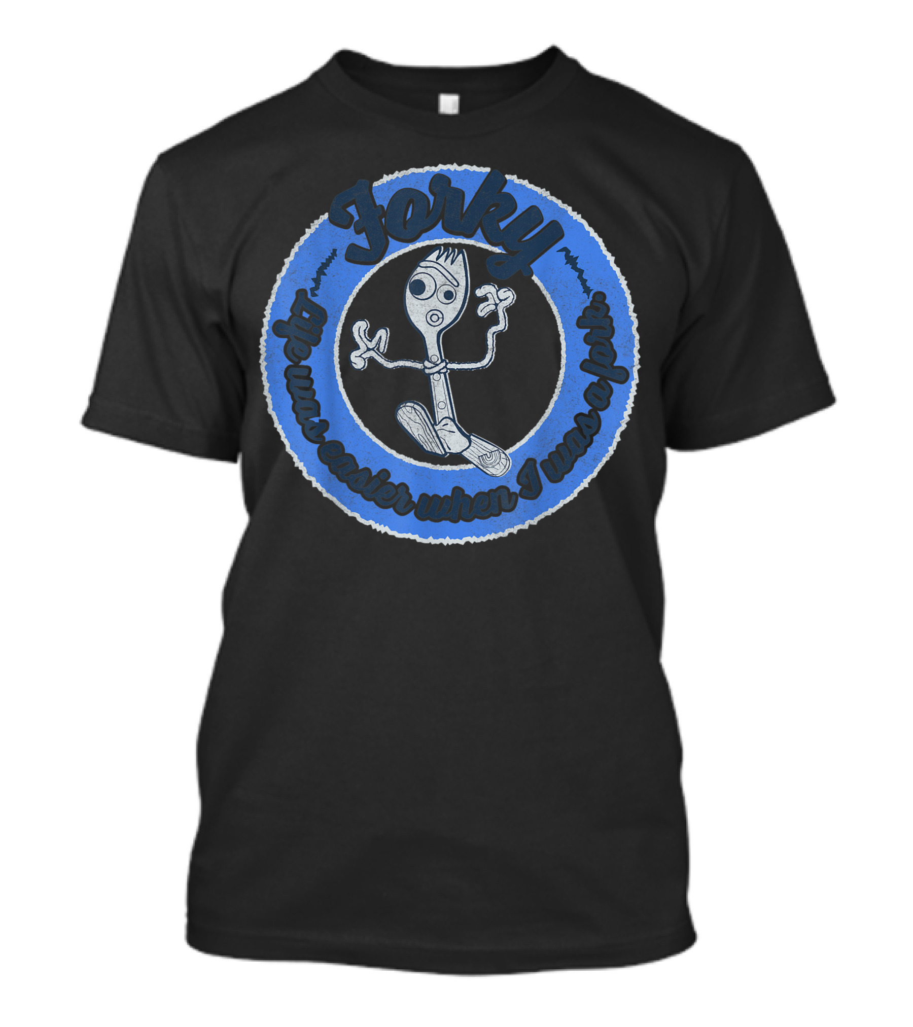 Disney Pixar Toy Story 4 Forky Life Was Easier When I Was A Fork T-Shirt