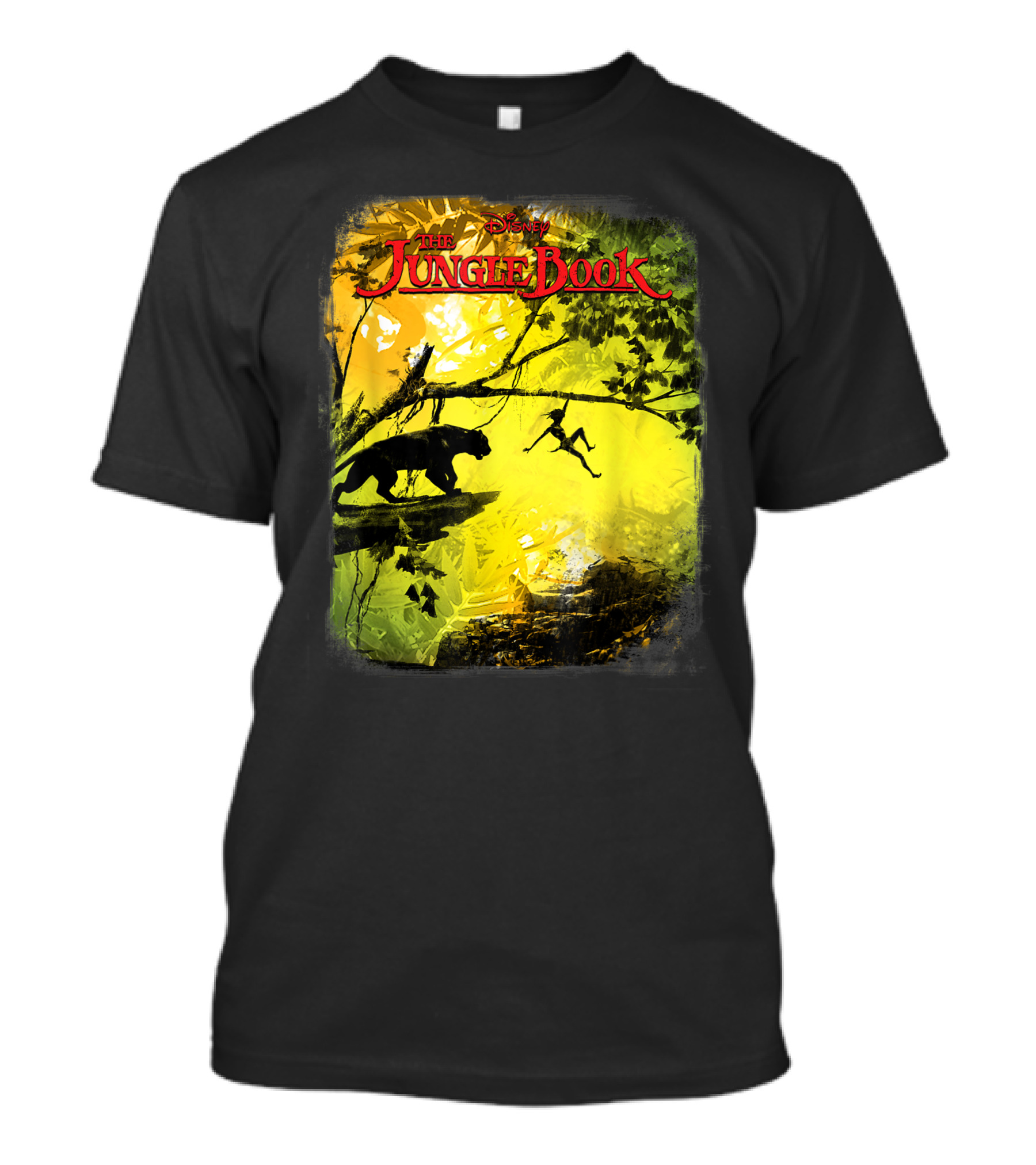 Disney The Jungle Book Panther And Mowgli Adventure In The Jungle T-Shirt