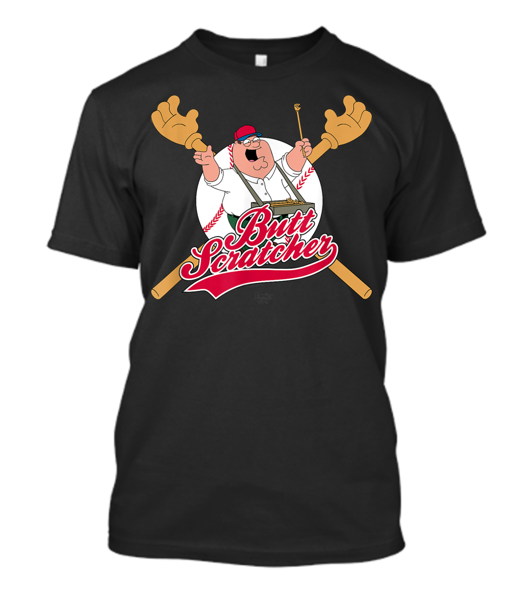 Family Guy Butt Scratcher Peter Griffin Baseball T-Shirt