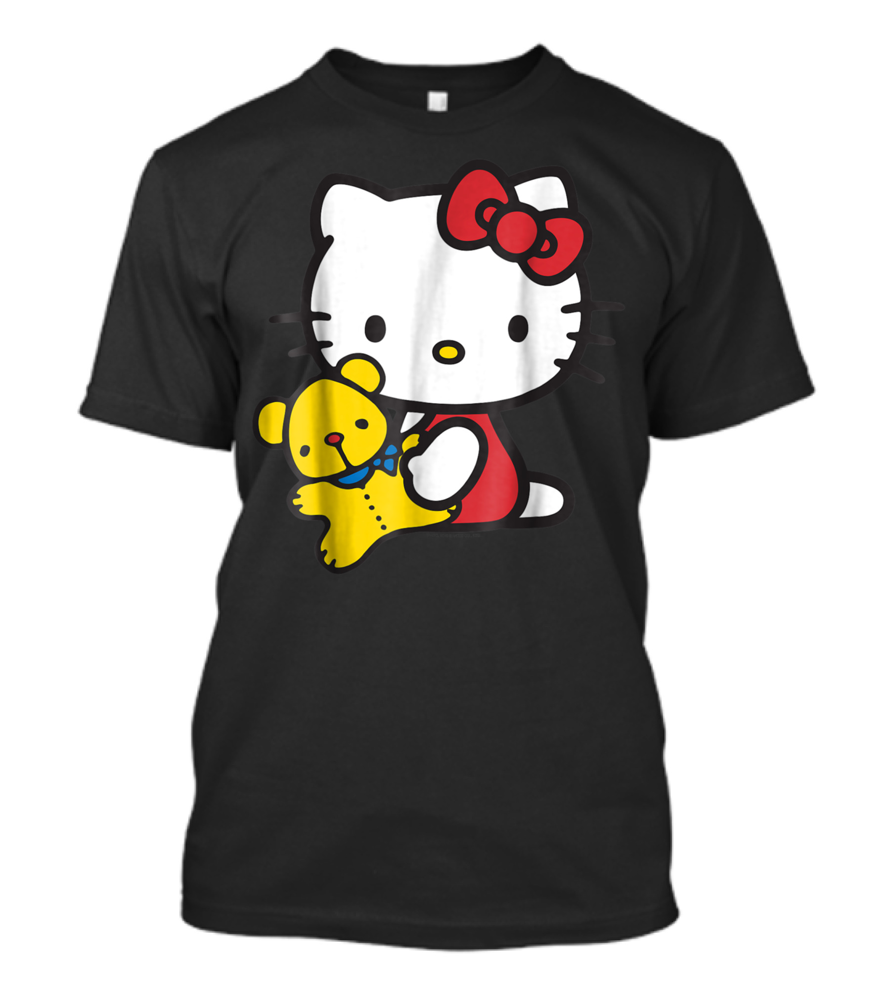 Hello Kitty Hugging Yellow Teddy Bear T-Shirt
