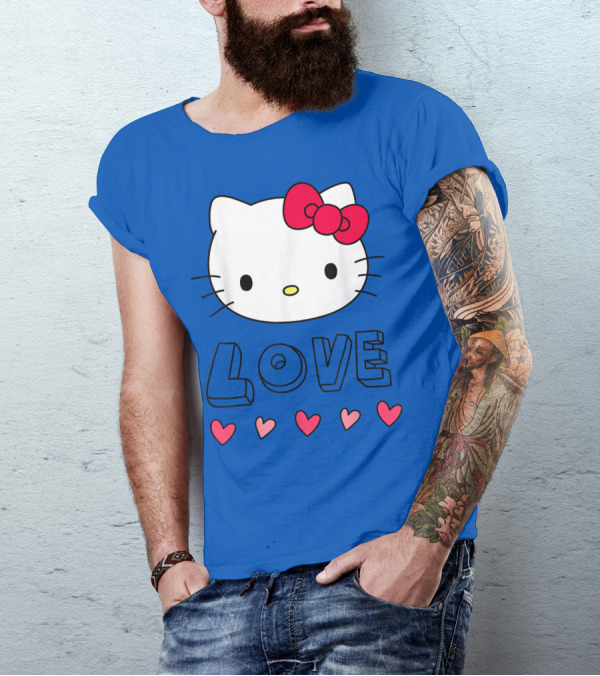 Hello Kitty Love With Hearts Valentines T-Shirt