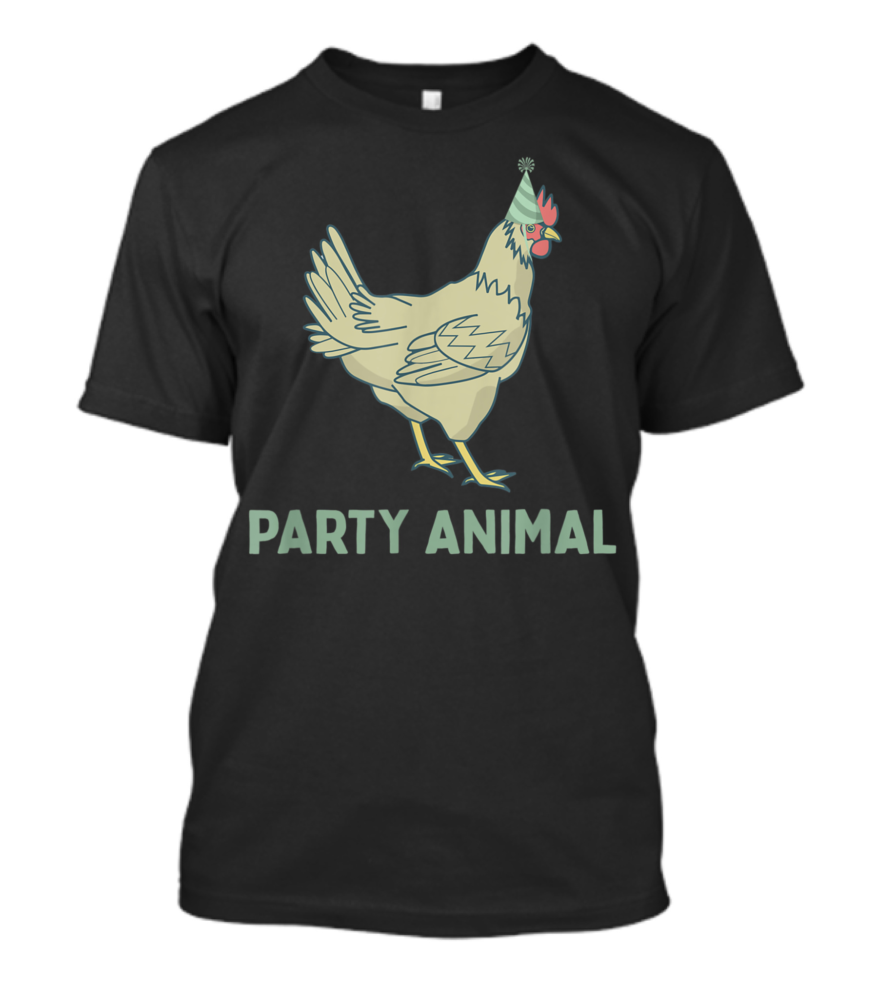 Party Animal Chicken Birthday Celebration Fun T-Shirt