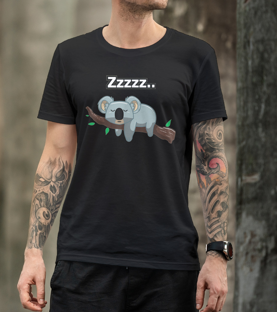 Zzzz Tired Sleeping Koala Bear Not Doing It Today T-Shirt