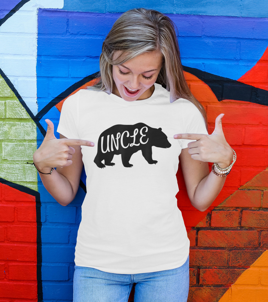 Uncle Bear Silhouette Uncle T-Shirt