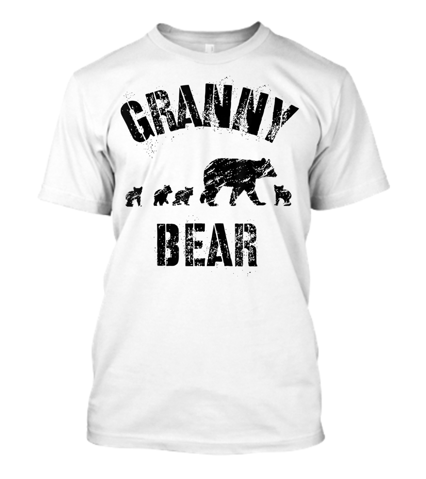 Granny Bear With Four Cubs T-Shirt