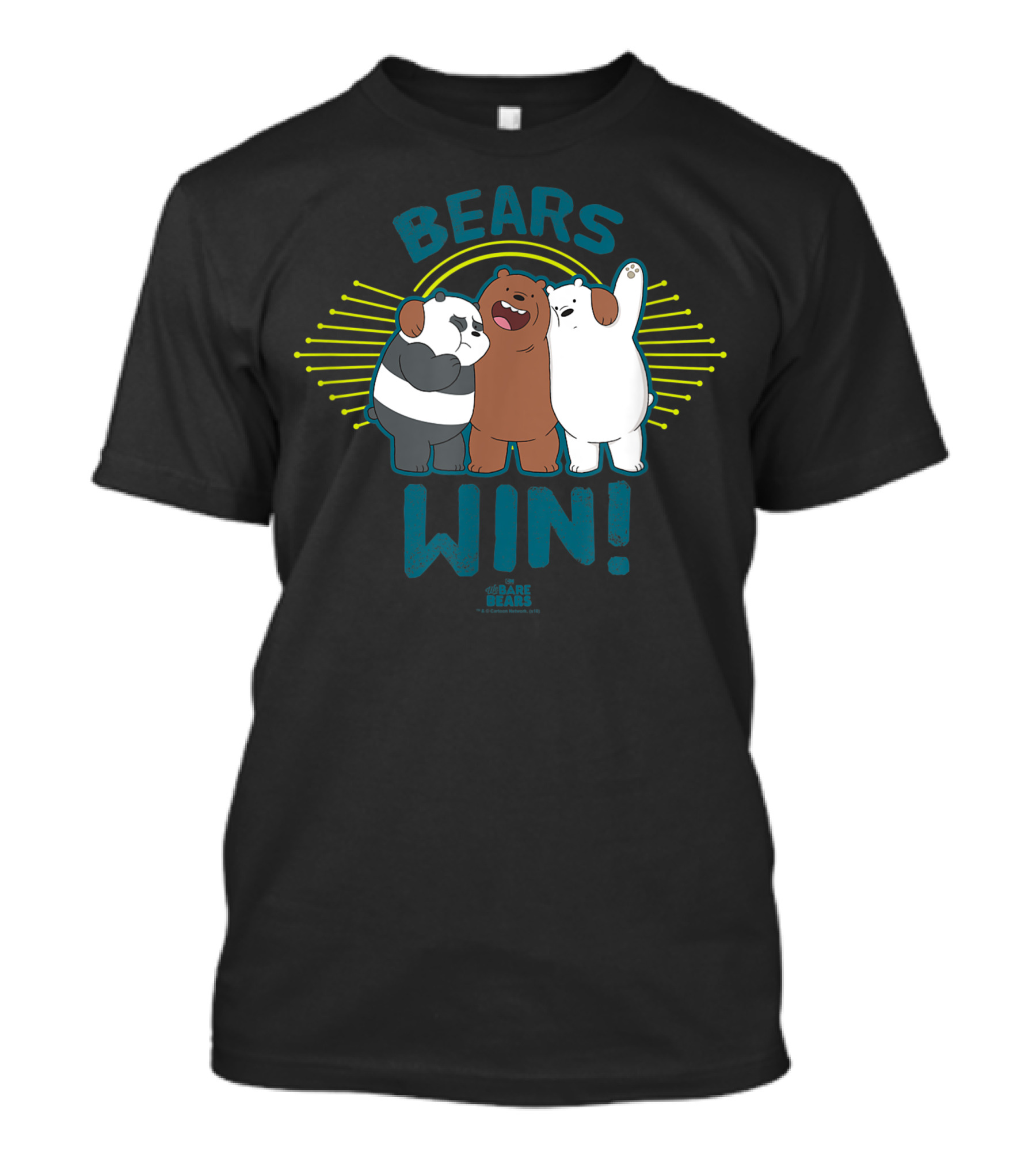 Bears Win We Bare Bears Trio Victory T-Shirt
