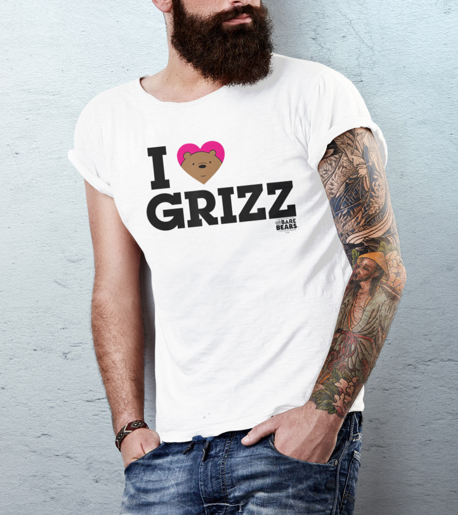 We Bare Bears I Love Grizz T-Shirt