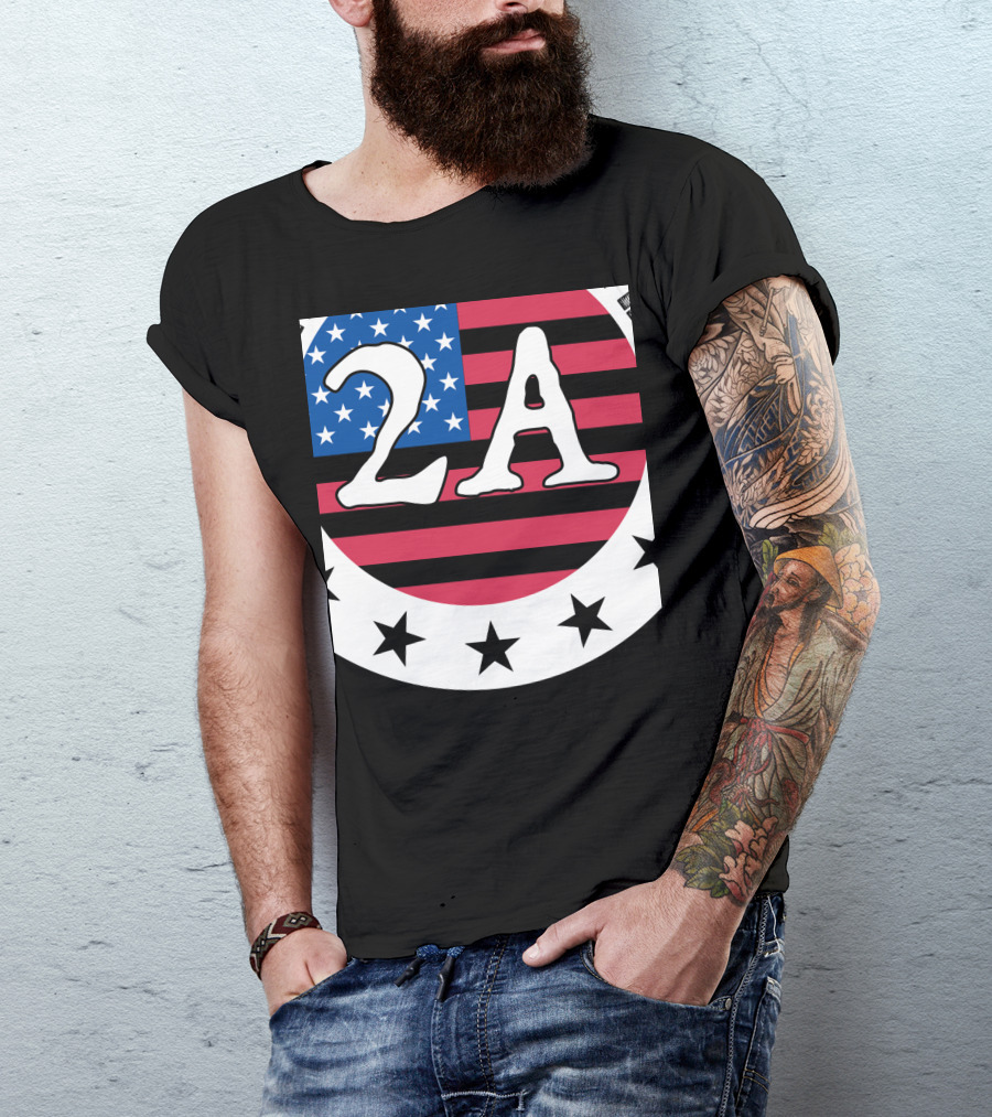 2A Stars And Stripes US Flag T-Shirt