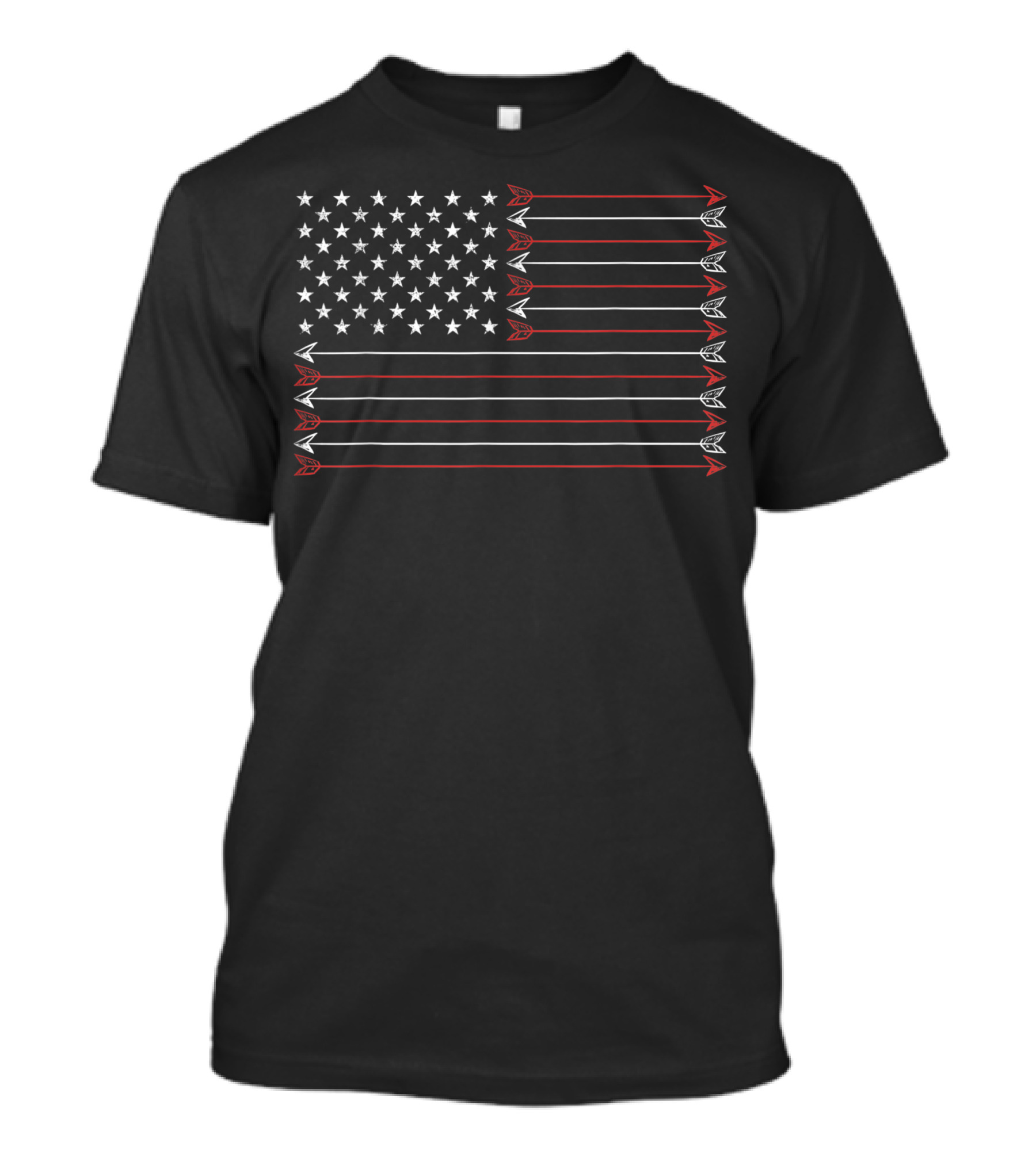 American Flag Arrows Archery Bow Hunter T-Shirt