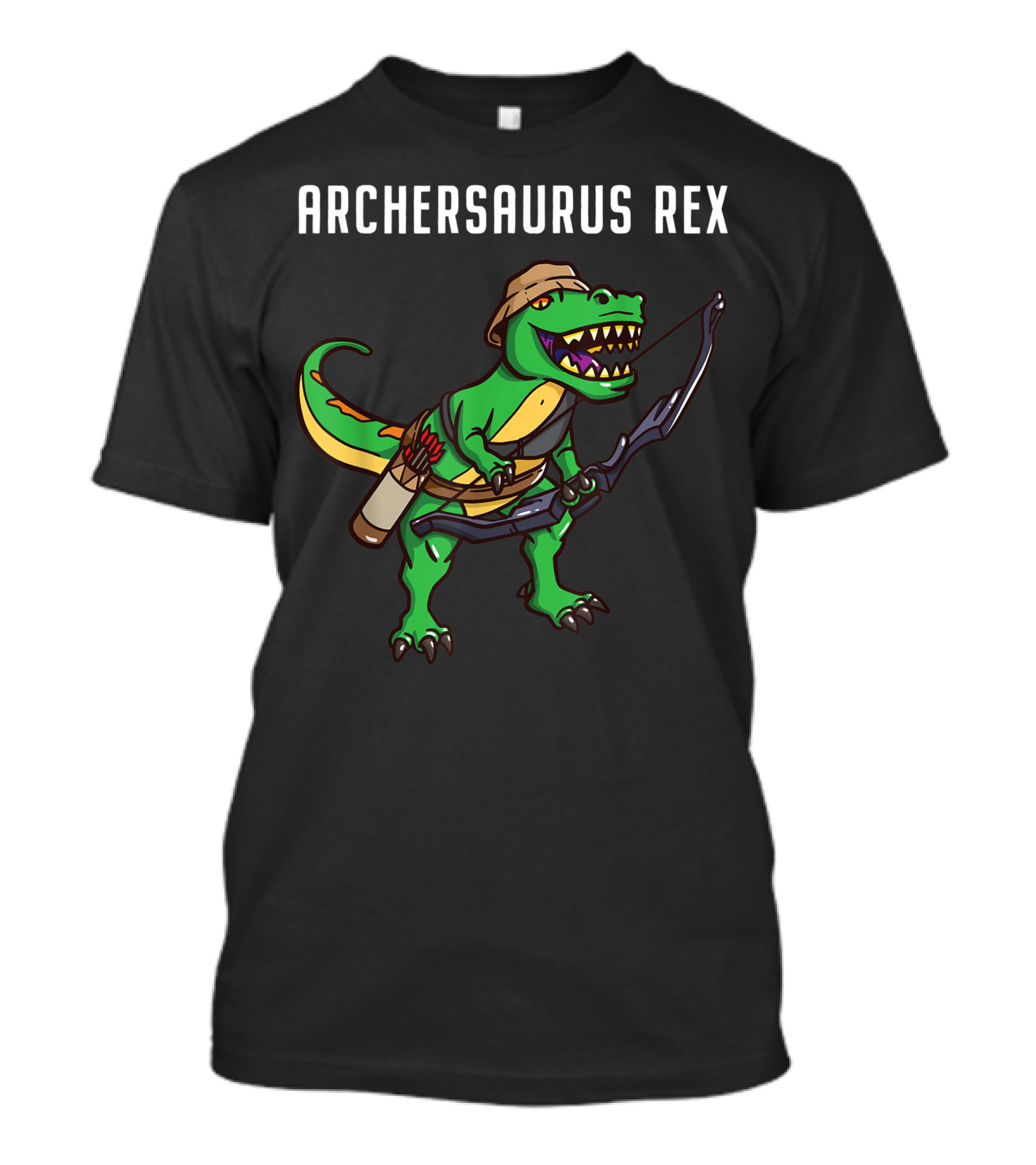 Archersaurus Rex Bow Hunting Dinosaur T-Shirt