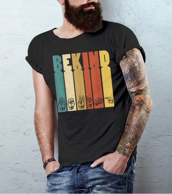 Autism Awareness Be Kind ASL Anti Bullying Boy Girl T-Shirt