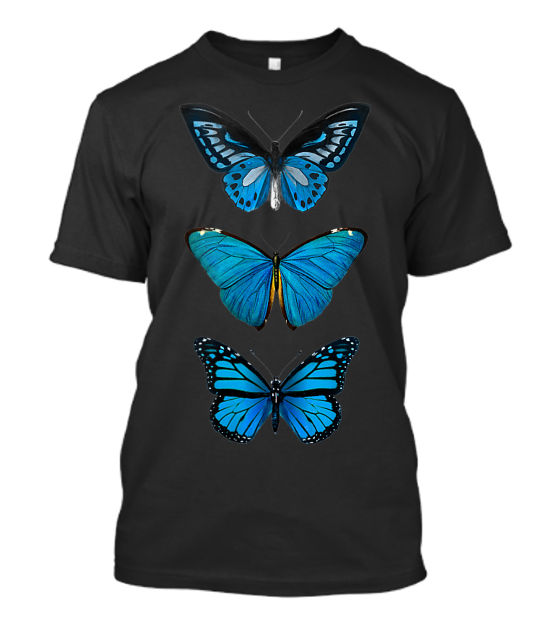 Blue Butterfly Soft Aesthetic Cute Butterflies T-Shirt