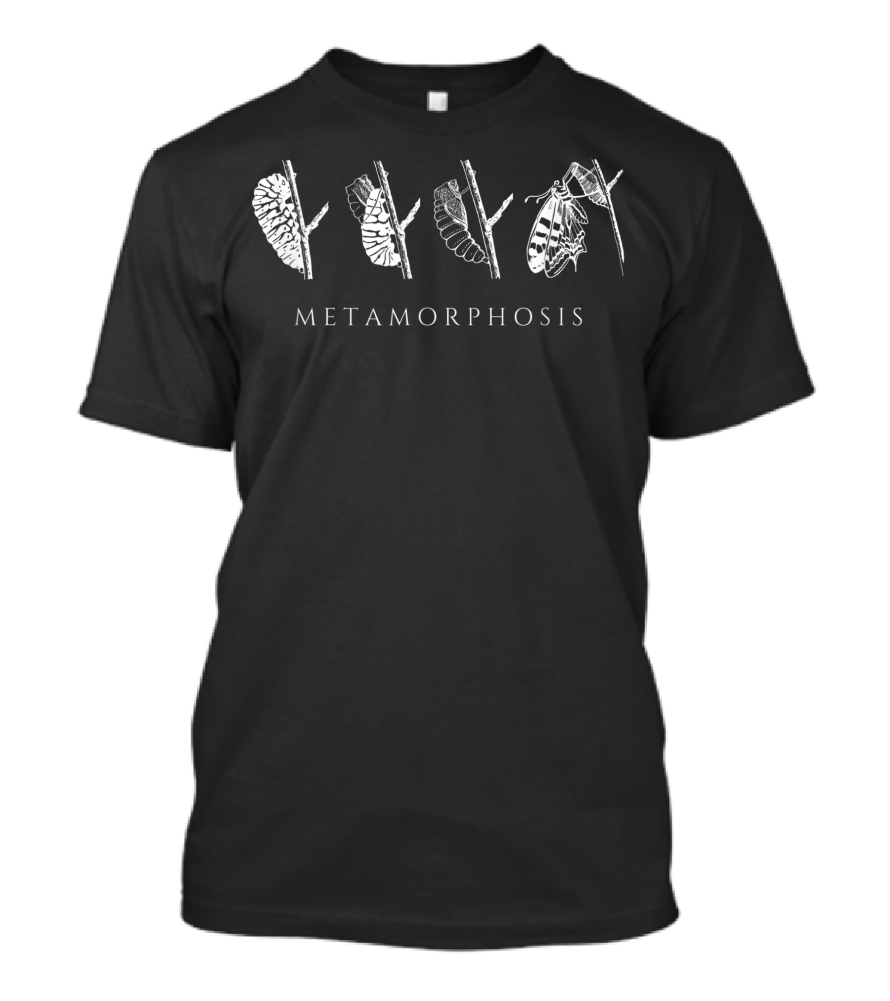 Metamorphosis Butterfly Life Cycle Stages T-Shirt