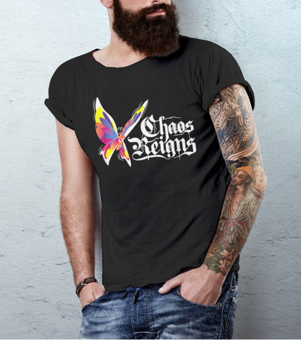 Chaos Reigns Metal Butterfly Effect T-Shirt