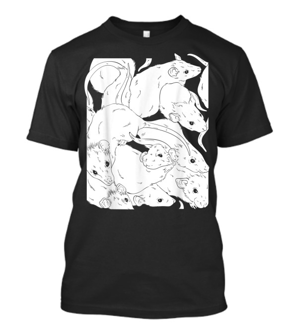 Creepy Cute Rat King Wicca Witch Pastel Goth Rats T-Shirt