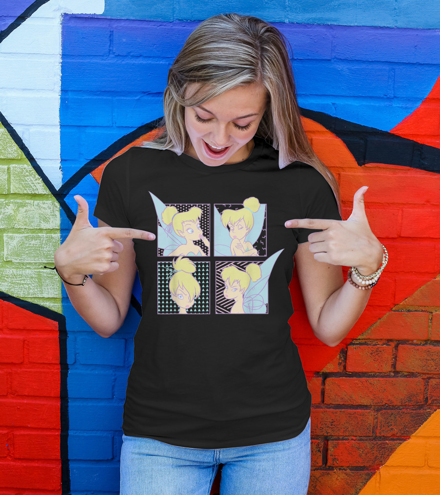 Disney Tinker Bell Pop Art Expressions Panel T-Shirt