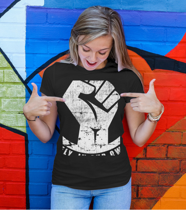Introvert Introverts Unite Separately In Our Own Homes Fist T-Shirt