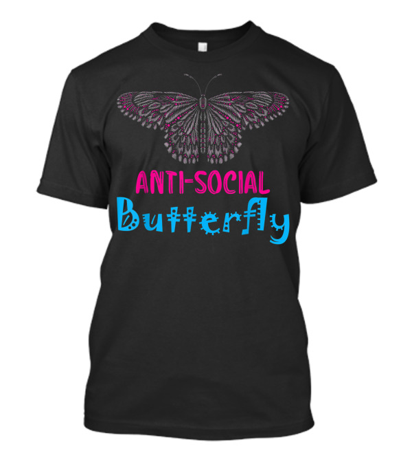 Antisocial Butterfly Intricate T-Shirt