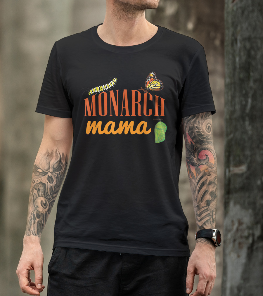 Monarch Mama Butterfly Life Cycle Stages T-Shirt