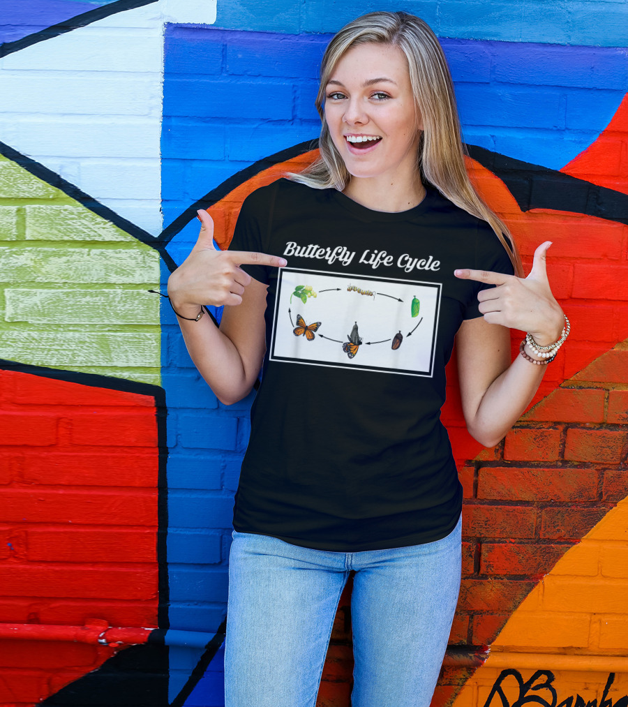 Butterfly Life Cycle Monarch Metamorphosis Caterpillar T-Shirt