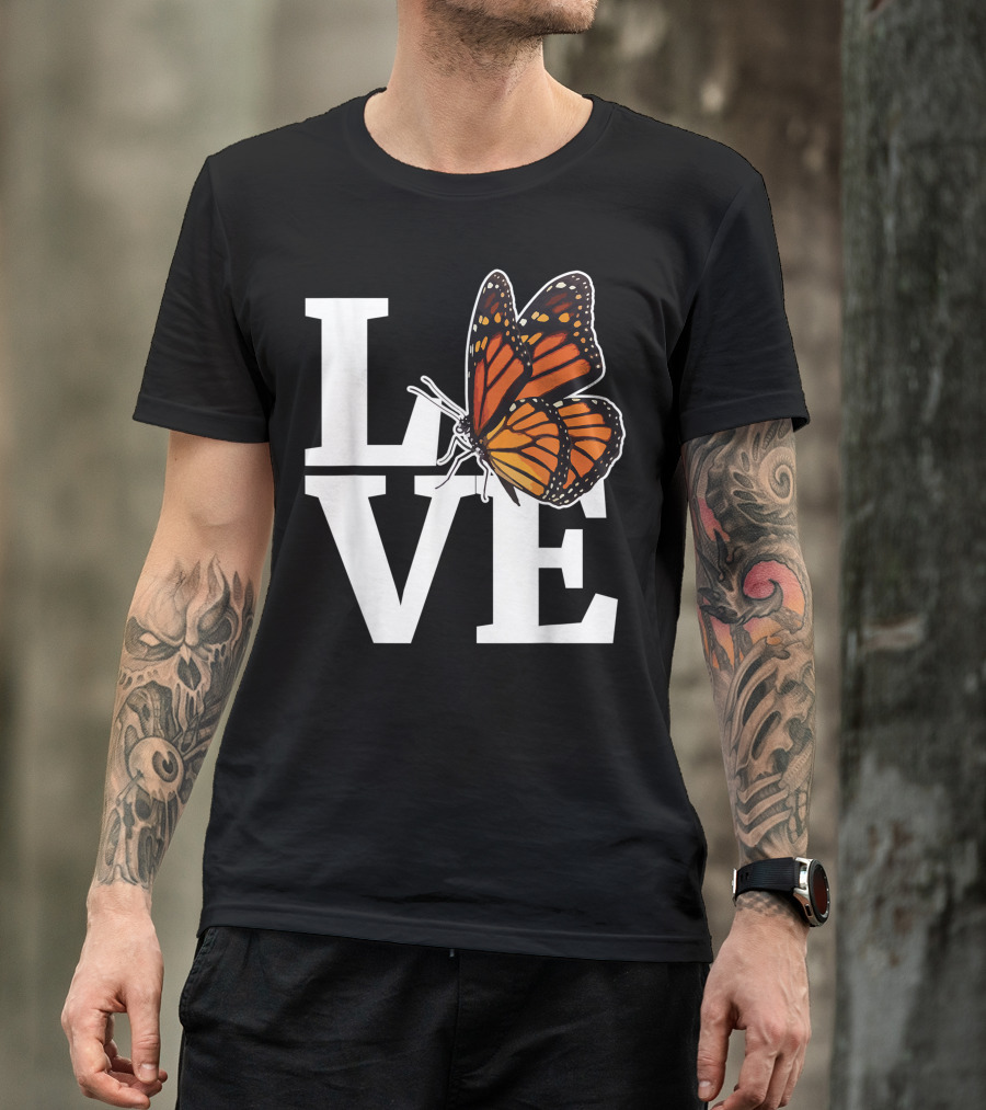 Love Monarch Butterfly Milkweed Monarch Butterflies T-Shirt