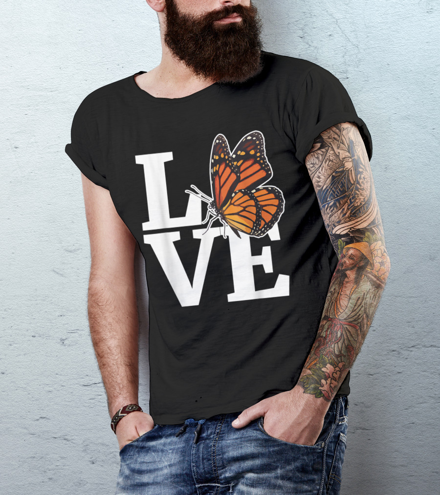 Love Monarch Butterfly Milkweed Monarch Butterflies T-Shirt