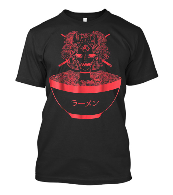 Monster Girl Ramen Demon Mask Anime Manga T-Shirt