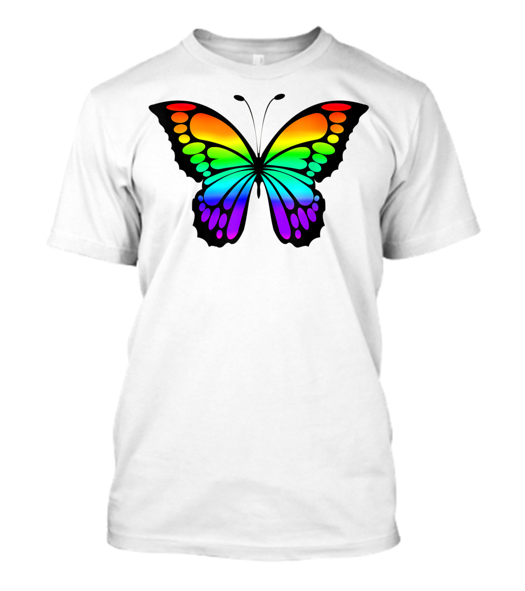 Rainbow Butterfly Spectrum Wings T-Shirt