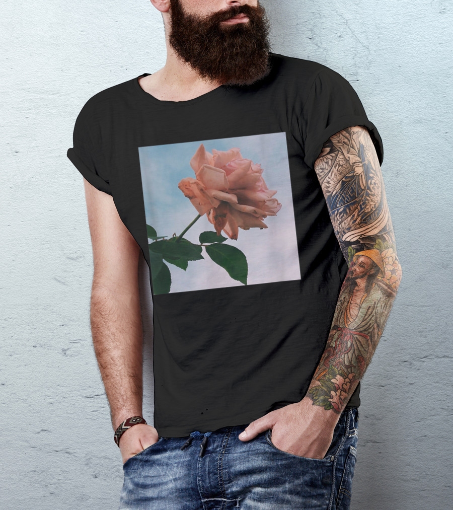 Vintage Pink Roses Floral Aesthetic Stylish Flowers T-Shirt