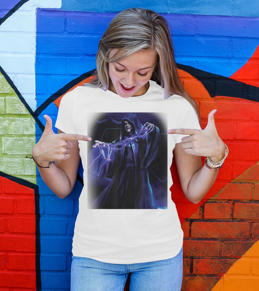 Emperor Palpatine Darth Sidious Force Lightning Star Wars T-Shirt