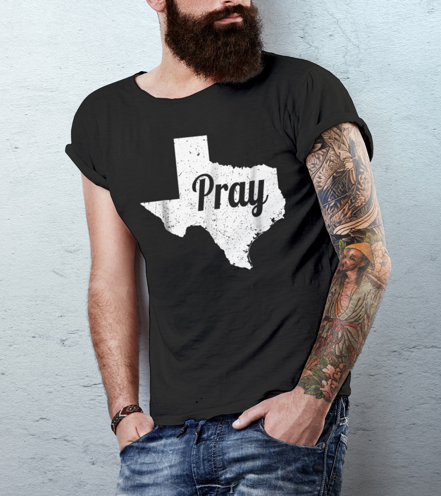 Texas State Pray Lone Star Friendship Football T-Shirt