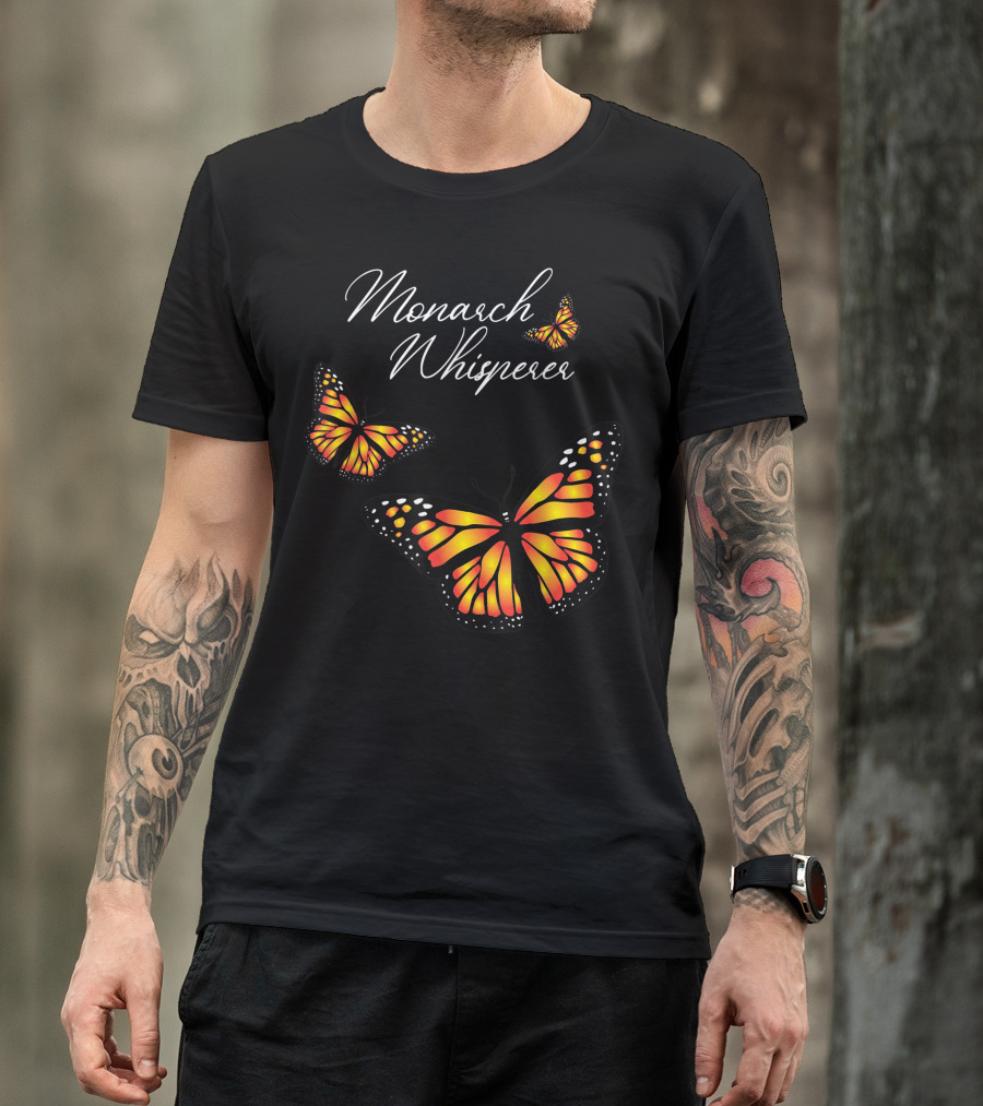 Monarch Whisperer Cute Entomology Butterflies Lover T-Shirt