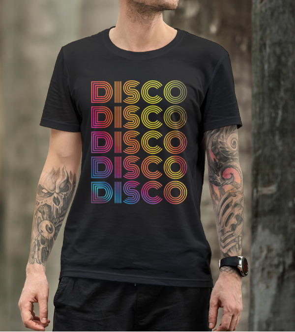 DISCO DISCO DISCO 70S 80S Party Vintage Old School T-Shirt
