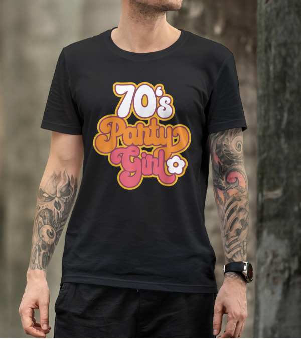 70s Party Girl Disco Halloween Costume T-Shirt