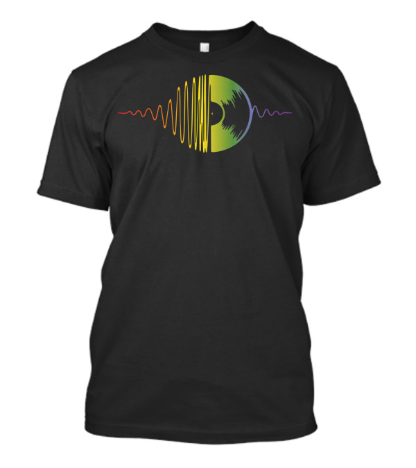 Retro 70s Boho Vintage Vinyl Record Sound Wave T-Shirt