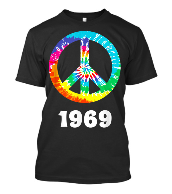 1969 Year Class Reunion Hippie Peace Sign Anniversary T-Shirt