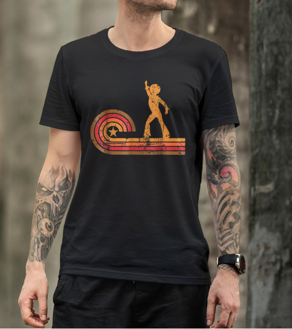 1970S Style Disco Dancer Retro Star T-Shirt