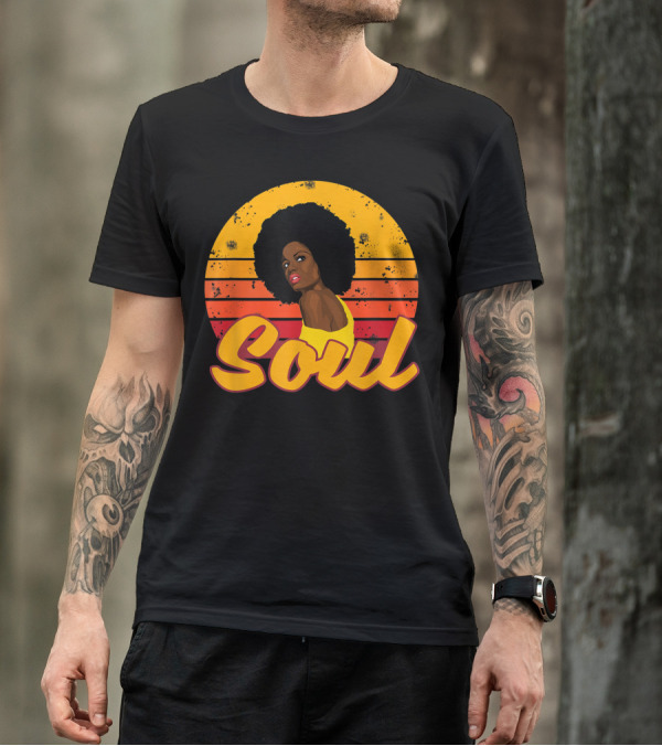 Soul Afro Disco Melanin Queen Funk 70s 80s T-Shirt