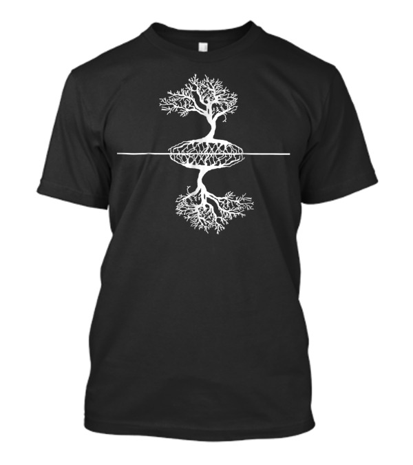 Artist Reflection Tree Of Life Symmetrical Nature T-Shirt