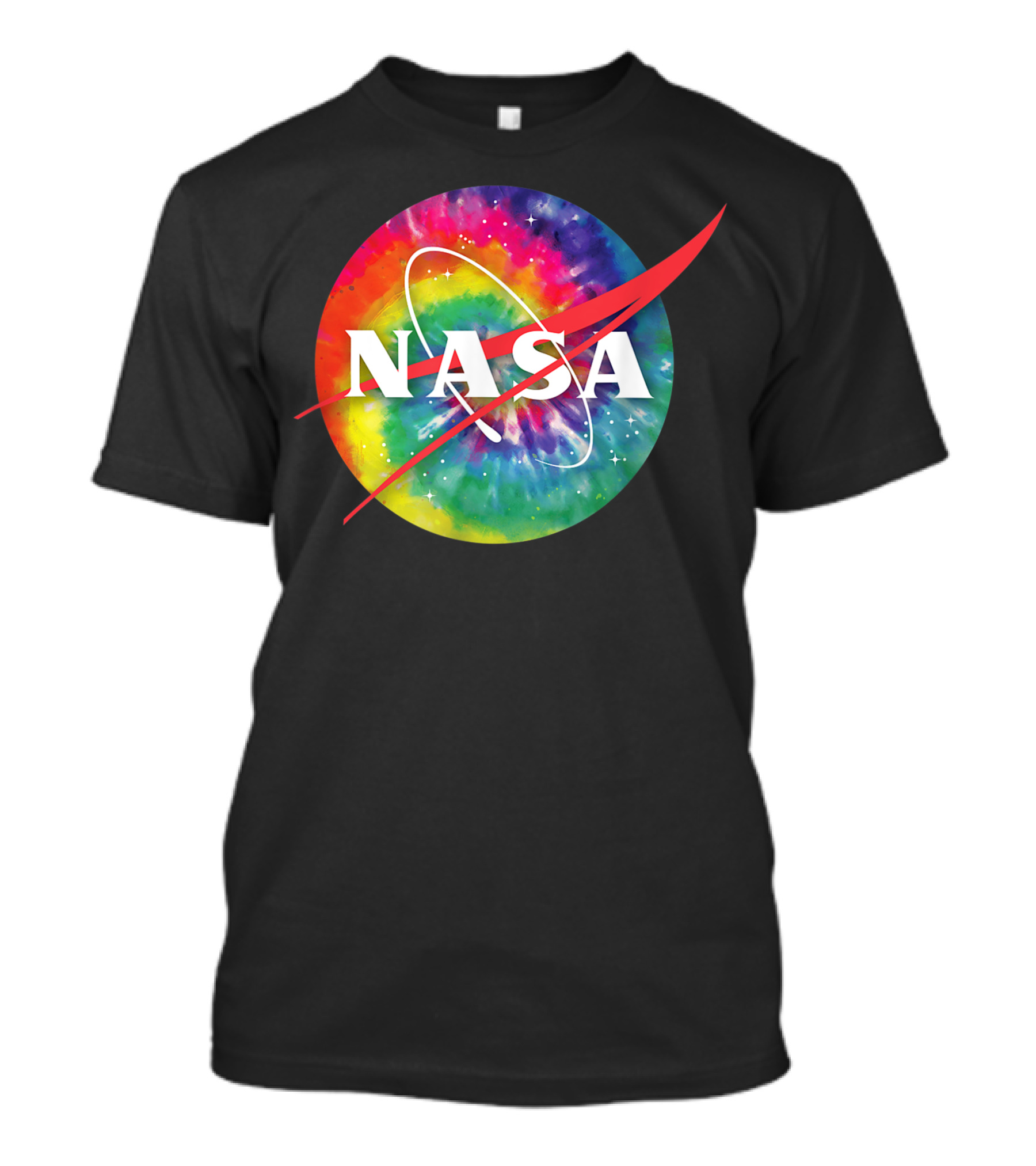 Awesome Tie Dye NASA Hippie T-Shirt